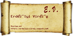 Erdélyi Virág névjegykártya